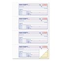 Money and Rent Receipt Books, Account + Payment Sections, Two-Part Carbonless, 7.13 x 2.75, 4 Forms/Sheet, 400 Forms Total