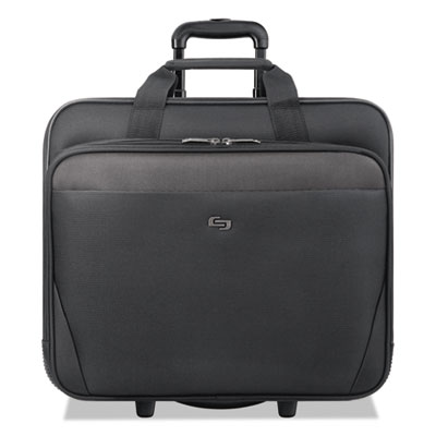 Classic Rolling Case, Fits Devices Up to 17.3", Polyester, 16.75 x 7 x 14.38, Black