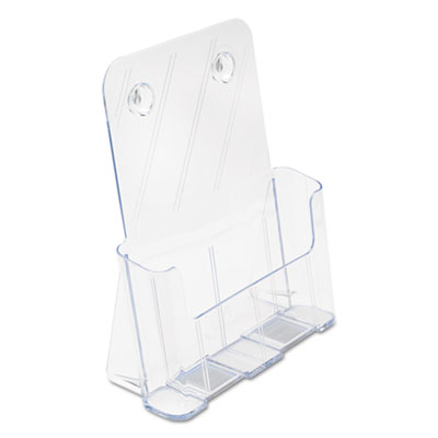 DocuHolder for Countertop/Wall-Mount, Magazine, 9.25w x 3.75d x 10.75h, Clear