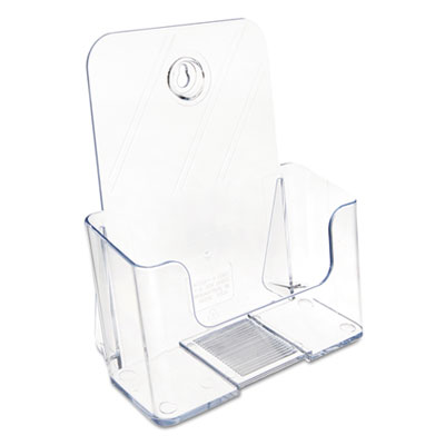 DocuHolder for Countertop/Wall-Mount, Booklet Size, 6.5w x 3.75d x 7.75h, Clear