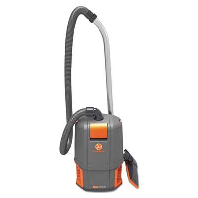 HushTone Backpack Vacuum, 6 qt Tank Capacity, Gray/Orange