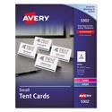 Small Tent Card, White, 2 X 3.5, 4 Cards/sheet, 40 Sheets/pack