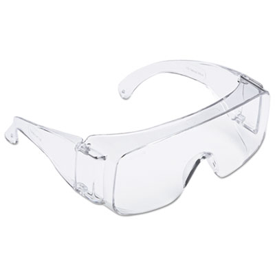 Tour Guard V Safety Glasses, One Size Fits Most, Clear Frame/Lens, 20/Box