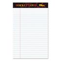 Docket Gold Ruled Perforated Pads, Narrow Rule, 50 White 5 x 8 Sheets, 12/Pack