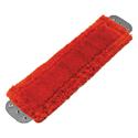 Mop Head, Microfiber, Heavy-Duty, 16 x 5, Red