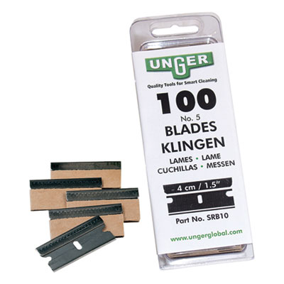 Safety Scraper Replacement Blades, #9, Stainless Steel, 100/Box