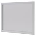 BL Series Frosted Glass Modesty Panel, 39.5w x 0.13d x 27.25h, Silver/Frosted