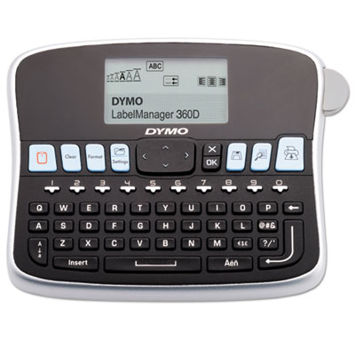 LabelManager 360D Label Maker, 2 Lines, 2.8 x 7.76 x 5.9