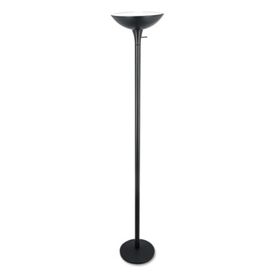 Torchier Floor Lamp, 12.5w x 12.5d x 72h, Matte Black