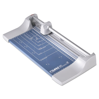 Rolling/Rotary Paper Trimmer/Cutter, 7 Sheets, 12" Cut Length, Metal Base, 8.25 x 17.38