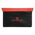 Fire-Block Document Portfolio, Aluminized Fire-Retardant Fabric with DuPont Kevlar Thread, 15.5 x 0.5 x 10, Red/Black
