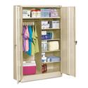 Jumbo Combination Steel Storage Cabinet, 48w x 24d x 78h, Putty