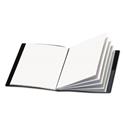 ShowFile Display Book with Custom Cover Pocket, 24 Letter-Size Sleeves, Black
