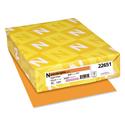 Color Paper, 24 lb Bond Weight, 8.5 x 11, Cosmic Orange, 500/Ream