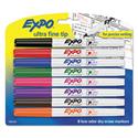 Low-Odor Dry-Erase Marker, Extra-Fine Bullet Tip, Assorted Colors, 8/Set