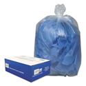 Linear Low-Density Can Liners, 60 gal, 0.9 mil, 38" x 58", Clear, 10 Bags/Roll, 10 Rolls/Carton