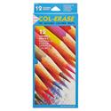 Col-Erase Pencil with Eraser, 0.7 mm, 2B, Assorted Lead and Barrel Colors, Dozen