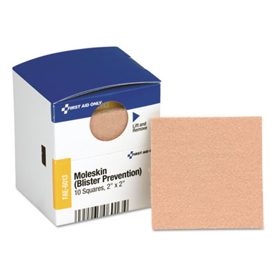 SmartCompliance Moleskin/Blister Protection, 2" Squares, 10/Box