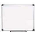 Porcelain Value Dry Erase Board, 24" x 36", White Surface, Satin Aluminum Frame