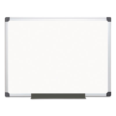 Value Lacquered Steel Magnetic Dry Erase Board, 48" x 36", White Surface, Satin Aluminum Frame