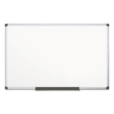 Value Melamine Dry Erase Board, 48" x 96", White Surface, Satin Aluminum Frame