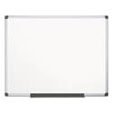 Value Lacquered Steel Magnetic Dry Erase Board, 72" x 48", White Surface, Satin Aluminum Frame