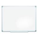 Earth Silver Easy-Clean Dry Erase Board, Reversible, 48 x 36, White Surface, Silver Aluminum Frame