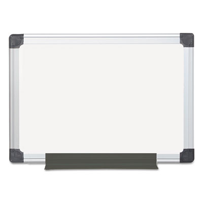 Value Melamine Dry Erase Board, 18" x 24", White Surface, Satin Aluminum Frame