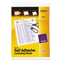 Clear Self-Adhesive Laminating Sheets, 3 mil, 9" x 12", Matte Clear, 10/Pack