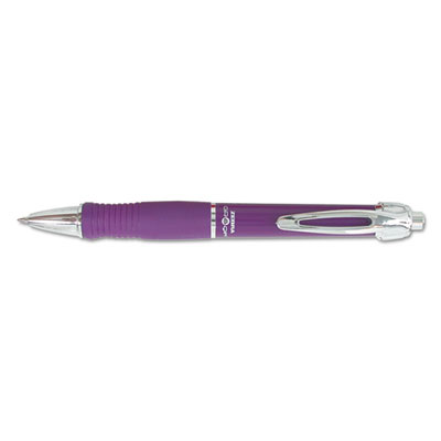 Sarasa Dry X10 Gel Pen, Retractable, Medium 0.7 mm, Violet Ink, Violet/Silver Barrel, 12/Pack