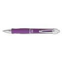 Sarasa Dry X10 Gel Pen, Retractable, Medium 0.7 mm, Violet Ink, Violet/Silver Barrel, 12/Pack