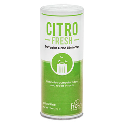 Citro Fresh Dumpster Odor Eliminator, Citronella, 12 Oz Canister, 12/carton