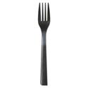 100% Recycled Content Cutlery, Fork, 6", Black, 50/Pack, 20 Pack/Carton