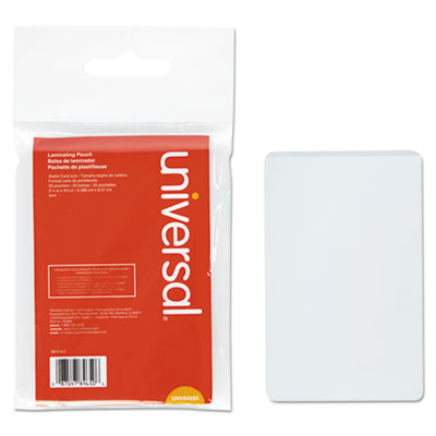 Laminating Pouches, 5 mil, 2.13" x 3.38", Gloss Clear, 25/Pack