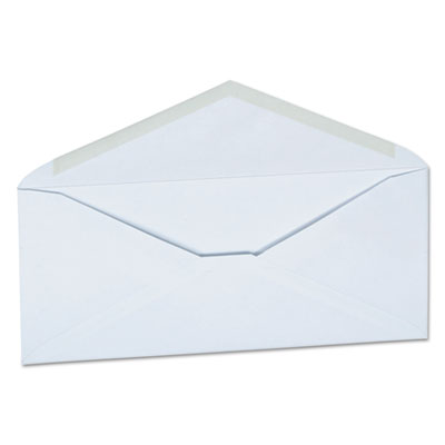 Open-Side Business Envelope, #10, Monarch Flap, Gummed Closure, 4.13 x 9.5, White, 250/Carton