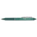 FriXion Clicker Erasable Gel Pen, Retractable, Fine 0.7 mm, Green Ink, Green Barrel, Dozen