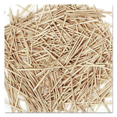 Flat Wood Toothpicks, Natural, 2,500/Pack