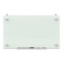 Infinity Magnetic Glass Dry Erase Cubicle Board, 30 x 18, White Surface