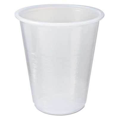 RK Crisscross Cold Drink Cups, 3 oz, Clear, 100/Bag, 25 Bags/Carton