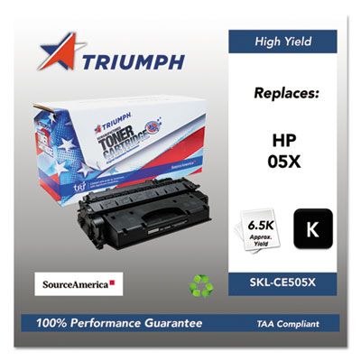 751000nsh0967 Remanufactured Ce505x (05x) High-Yield Toner, 6,500 Page-Yield, Black