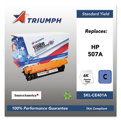 751000nsh1280 Remanufactured Ce401a (507a) Toner, 6,000 Page-Yield, Cyan