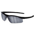 Dallas Wraparound Safety Glasses, Black Frame, Gray Indoor/Outdoor Lens