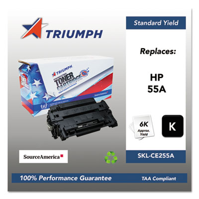 751000nsh1097 Remanufactured Ce255a (55a) Toner, 6,000 Page-Yield, Black