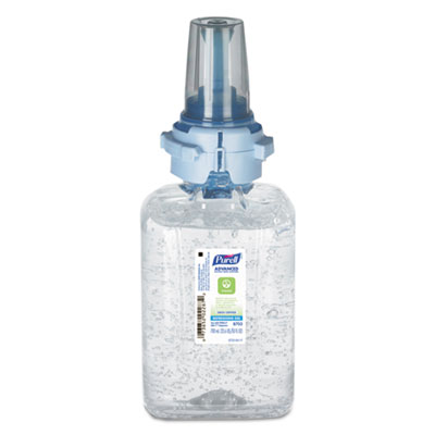 Advanced Hand Sanitizer Green Certified Gel Refill, For ADX-7 Dispensers, 700 mL, Fragrance-Free, 4/Carton