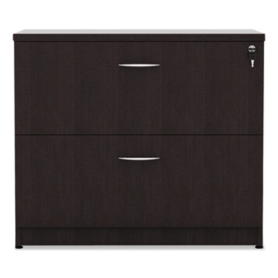 Alera Valencia Series Lateral File, 2 Legal/Letter-Size File Drawers, Espresso, 34" x 22.75" x 29.5"