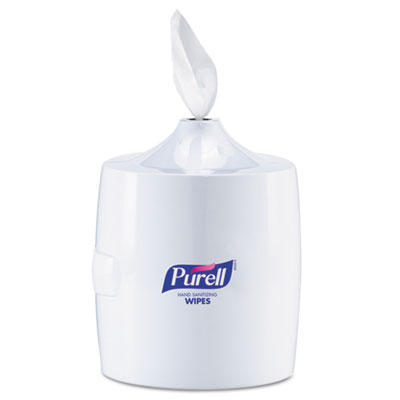 Hand Sanitizer Wipes Wall Mount Dispenser, 1,200/1,500 Wipe Capacity, 13.3 x 11 x 10.88, White