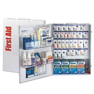 SmartCompliance General Business First Aid Kit for 150 People, 925 Pieces, Metal Case