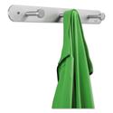 Nail Head Wall Coat Rack, Three Hooks, Metal, 18w x 2.75d x 2h, Satin