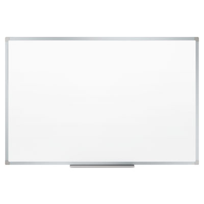 Dry Erase Board with Aluminum Frame, 72" x 48", White Surface, Satin Aluminum Frame