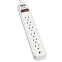 Protect It! Surge Protector, 6 Outlets, 4 Ft Cord, 790 Joules, Light Gray